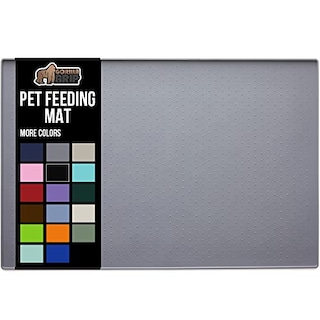 Foto 1 | Foto 1 | Alfombrilla De Alimentación Para Mascotas Gorilla Grip, Silicona, Impermeable, 60 X 38 Cm, Gris - Venta Internacional.