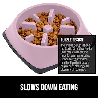 Foto 3 | Foto 3 | Slow Feeder Bowl Gorilla Grip, 100% Libre De Bpa, Para Gatos Y Perros - Venta Internacional.