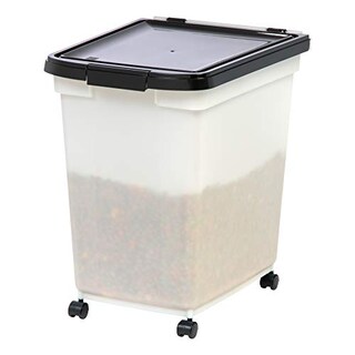 Foto 2 | Foto 2 | Recipiente Hermético Para Comida Para Mascotas Iris 65l Con Ruedas, Negro - Venta Internacional.