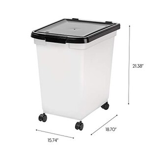 Foto 3 | Foto 3 | Recipiente Hermético Para Comida Para Mascotas Iris 65l Con Ruedas, Negro - Venta Internacional.
