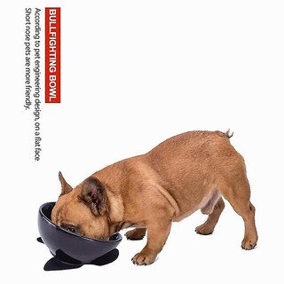 Foto 3 | Foto 3 | Cuencos De Alimentación Huoguo French Bulldog De Cerámica Para Mascotas - Venta Internacional.