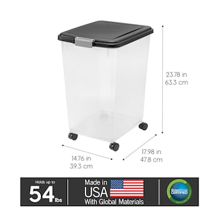 Foto 5 | Foto 5 | Recipiente De Almacenamiento De Alimentos Iris Usa Hermético De 25,5 Kg Con Ruedas - Venta Internacional.