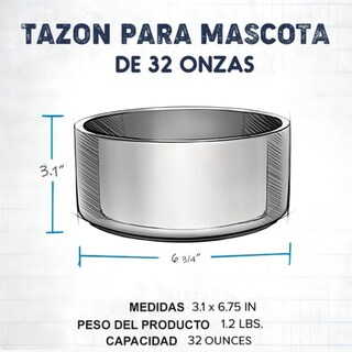 Foto 4 | Foto 4 | Tazón De Acero Inoxidable Xtellar Color Negro