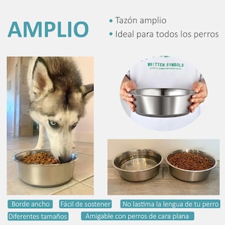 Foto 3 | Foto 3 | Set De 2 Tazónes Xtellar Para Perro 1.8l Color Plateado