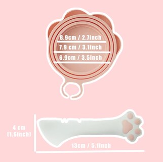 Foto 2 | Foto 2 | Tapa Para Latas Y Cuchara Meow&woof Para Comida Para Gatos, Sin Bpa - Venta Internacional.
