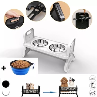 Foto 2 | Foto 2 | Comedero Elevado Eo Safe Imports Esi-8427 color Negro para Mascotas Plato Plegable