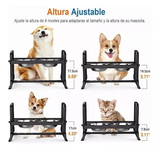 Foto 3 | Foto 3 | Comedero Elevado Eo Safe Imports Esi-8427 color Negro para Mascotas Plato Plegable