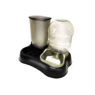 Foto 1 | Foto 1 | Dispensador Comedero y Bebedero 2 En 1 para Perros y Gatos Eo Safe Imports Esi-8810 Negro