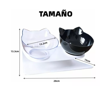 Foto 4 | Foto 4 | Comedero y Bebedero para Mascotas Belug Negro y Transparente 3 Piezas