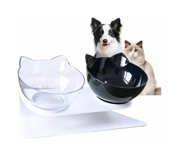 Foto 5 | Foto 5 | Comedero y Bebedero para Mascotas Belug Negro y Transparente 3 Piezas