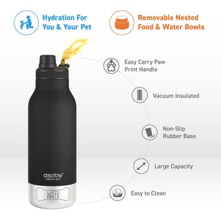 Foto 2 | Foto 2 | Botella De Agua Asobu Dog Buddy Con Cuenco De Agua Para Perros De 1 Litro - Venta Internacional.