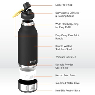 Foto 4 | Foto 4 | Botella De Agua Asobu Dog Buddy Con Cuenco De Agua Para Perros De 1 Litro - Venta Internacional.