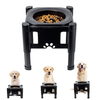 Foto 1 | Foto 1 | Cuencos Para Perros Slow Feeder Pawque Ajustables, Elevados A 3 Alturas - Venta Internacional.
