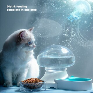 Foto 1 | Foto 1 | Fuente Automática Cat Water De Doble Cuenco, 2,1 L - Sanlin Beans - Venta Internacional.