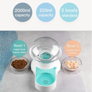 Foto 3 | Foto 3 | Fuente Automática Cat Water De Doble Cuenco, 2,1 L - Sanlin Beans - Venta Internacional.