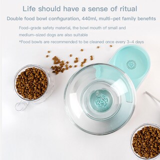 Foto 4 | Foto 4 | Fuente Automática Cat Water De Doble Cuenco, 2,1 L - Sanlin Beans - Venta Internacional.