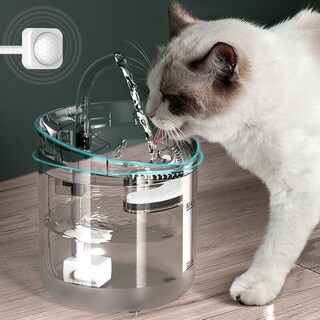 Foto 3 | Foto 3 | Dispensador De Agua Para Mascotas Sanlin Beans Transparente 1.8l Para Gatos - Venta Internacional.