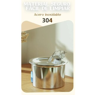 Foto 4 | Foto 4 | 2.2l Bebedero Belug Fuente Para Gatos Perros Acero Inoxidable