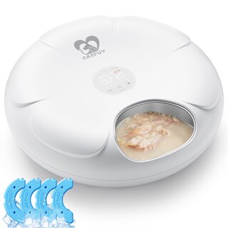 Foto 1 | Foto 1 | Comedero Automático Para Gatos Casfuy Inalámbrico Con Bandeja De Acero Inoxidable - Venta Internacional.