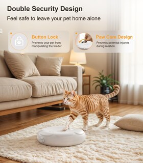 Foto 4 | Foto 4 | Comedero Automático Para Gatos Casfuy Inalámbrico Con Bandeja De Acero Inoxidable - Venta Internacional.