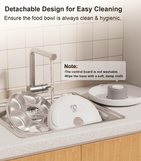 Foto 6 | Foto 6 | Comedero Automático Para Gatos Casfuy Inalámbrico Con Bandeja De Acero Inoxidable - Venta Internacional.
