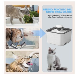 Foto 2 | Foto 2 | Bebedero Para Gatos Y Perros Ultra Silenciosa 2l Filtro Lab.g Gris