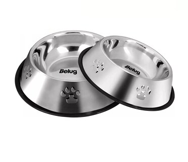 Foto 1 | Foto 1 | Recipientes De Alimento Para Mascota Plateados 2 Piezas Belug