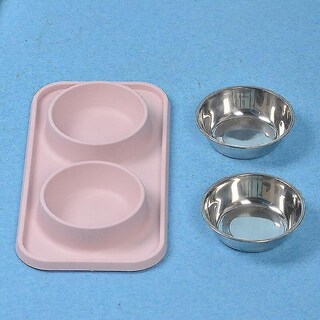 Foto 3 | Foto 3 | Alfombrilla De Silicona Para Alimentación De Mascotas, Impermeable Y Antideslizante, Rosa - Venta Internacional.