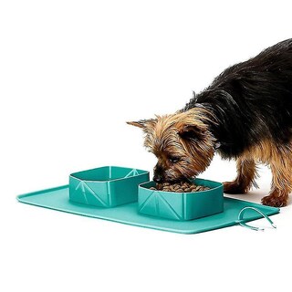 Foto 3 | Foto 3 | Cuencos De Viaje Para Perros Huoguo, Plegables De Silicona, Antideslizantes, Dobles - Venta Internacional.