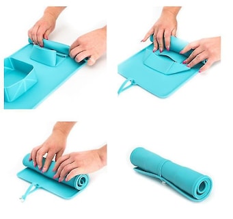 Foto 5 | Foto 5 | Cuencos De Viaje Para Perros Huoguo, Plegables De Silicona, Antideslizantes, Dobles - Venta Internacional.