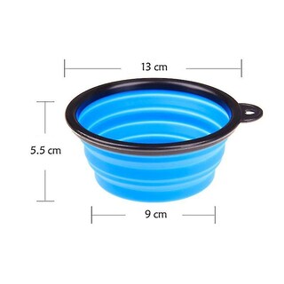 Foto 2 | Foto 2 | Pet Bowl Huoguo, Plegable, De Silicona, Para Perro Y Gato, Color Azul - Venta Internacional.