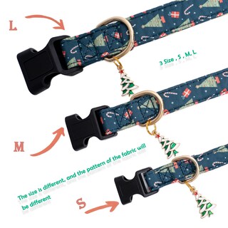 Foto 4 | Foto 4 | Collar Navideño De Algodón Con Pajarita Verde Para Perros - Venta Internacional.