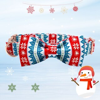 Foto 3 | Foto 3 | Collar Para Perro Elegante Con Forma De Cola Pequeña, Diseño Navideño De Nieve - Venta Internacional.