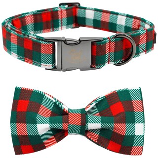 Foto 1 | Foto 1 | Collar Para Perro, Elegante Diseño De Tartán Navideño Con Forma De Coleta - Venta Internacional.