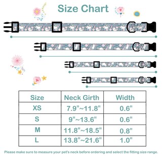 Foto 2 | Foto 2 | Collar De Perro Faygarsle Cotton Designer, Bonito Unicornio, Para Niña - Venta Internacional.