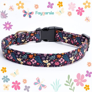 Foto 3 | Foto 3 | Collar Para Perro Faygarsle Cotton Designer Con Dijes De Flores - Venta Internacional.
