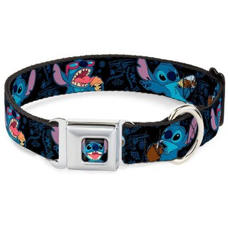 Foto 1 | Foto 1 | Collar De Perro Con Punto De Hebilla Para Picar, Poses En Negro/azul Medi - Venta Internacional.