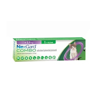 Foto 1 | Foto 1 | Nexgard Combo Pipeta Antiparasitaria Interna Y Externa Para Gato, 0.8 A 2.5 Kg