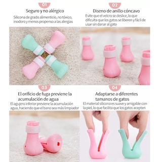 Foto 3 | Foto 3 | Protectores de Patas Eo Safe Imports Esi8432 color Rosa 4 Piezas para Mascota