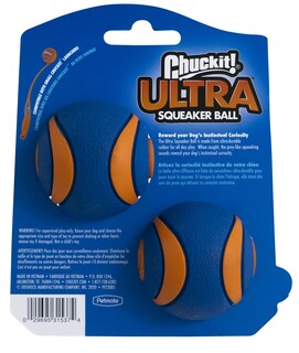 Foto 2 | Foto 2 | Juguete Para Perros Chuckit Ultra Squeaker Ball, Paquete De 2 Unidades Para Pequeños - Venta Internacional.