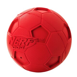 Foto 3 | Foto 3 | Pelota De Fútbol Para Perros Dog Toy Nerf Dog Con Chirriador Interactivo De 10 Cm, Color Rojo - Venta Internacional.
