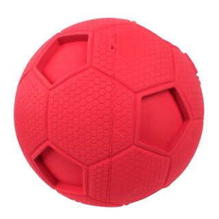 Foto 4 | Foto 4 | Pelota De Fútbol Para Perros Dog Toy Nerf Dog Con Chirriador Interactivo De 10 Cm, Color Rojo - Venta Internacional.