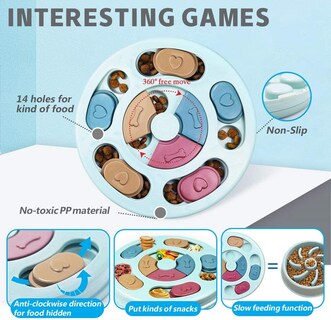Foto 1 | Foto 1 | Juego Interactivo Huoguo, Juguete De Rompecabezas Para Perros, Alimentador Lento - Venta Internacional.