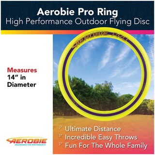 Foto 2 | Foto 2 | Anillo Flying Disc Aerobie Pro Para Exteriores, 35,56 Cm, Color Amarillo - Venta Internacional.