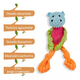 Foto 2 | Foto 2 | Juguete D/peluche P/perro Sonido Hipopótamo Sharpaw