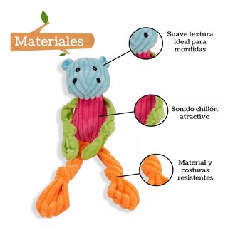 Foto 3 | Foto 3 | Juguete D/peluche P/perro Sonido Hipopótamo Sharpaw