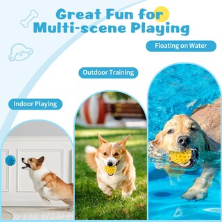 Foto 5 | Foto 5 | Juguete Para Perros Hippih Indestructible Squeaky Balls, Paquete De 2 Unidades Para Perros - Venta Internacional.
