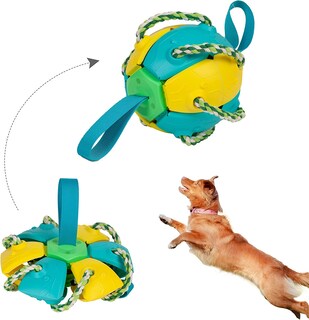 Foto 1 | Foto 1 | Pelotas Interactivas Para Perros Huoguo Con Cuerda Para Masticar, Pelotas Masticables Para Perros, J - Venta Internacional.