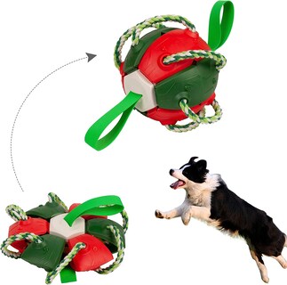Foto 1 | Foto 1 | Pelotas Interactivas Para Perros Huoguo Con Cuerda Para Masticar, Pelotas Masticables Para Perros, J - Venta Internacional.