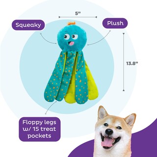 Foto 3 | Foto 3 | Puzzle Para Perros Outward Hound Nina Ottosson Silly Legz De Peluche Azul - Venta Internacional.
